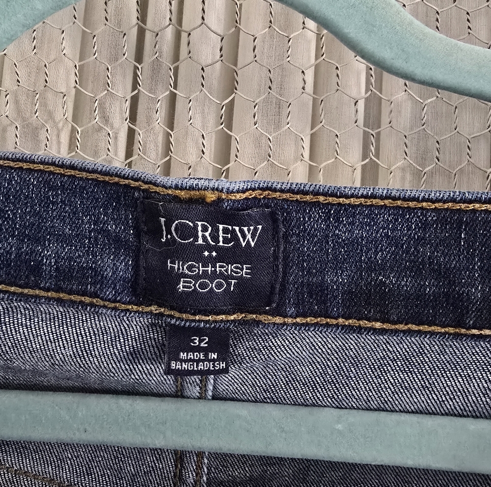 JCREW High Rise Bootcut Jeans Size 32 - Picture 2 of 8